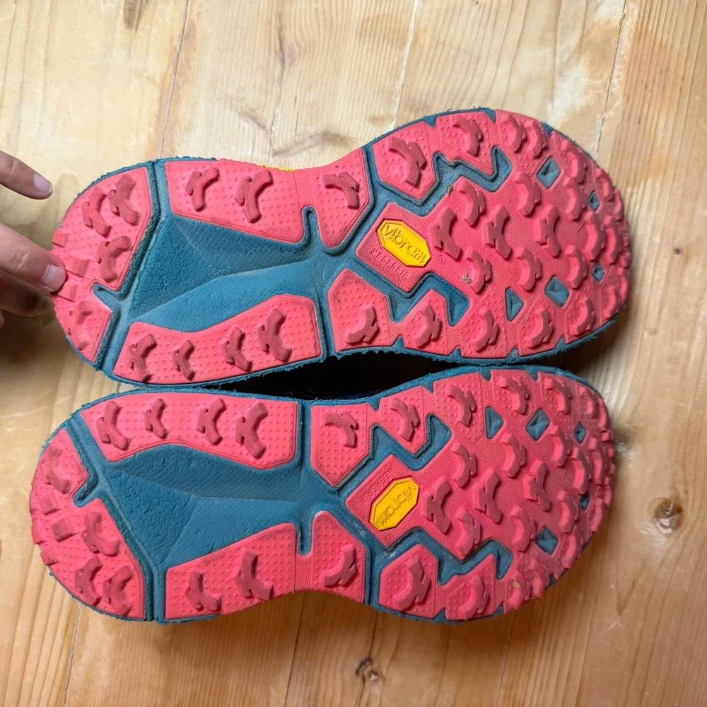 Hoka One One Speedgoat 2 Trail Running Shoes Blue Pink Womens 8.5 1016791 - Picture 6 of 7